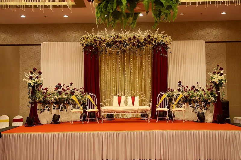 Celebration setup at Galaxy Banquet